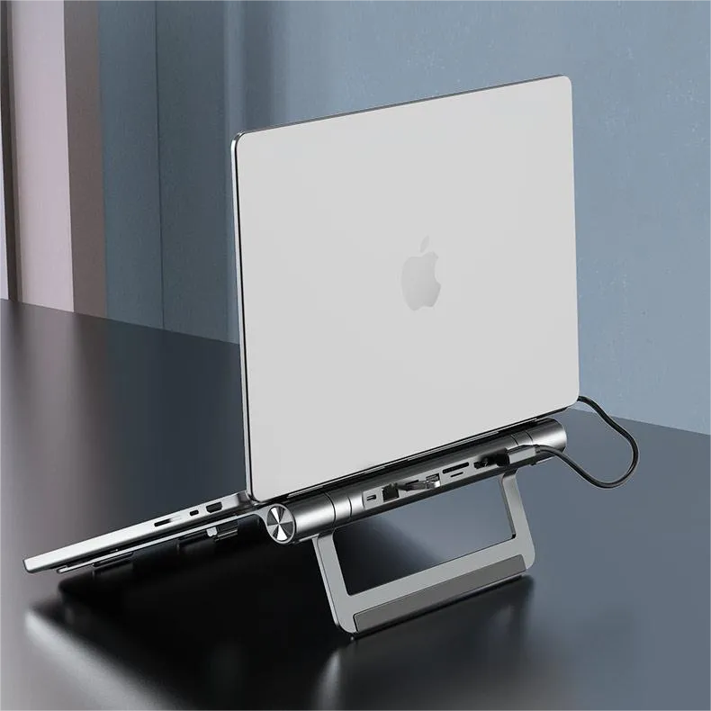 VOKAMO Docking Station Stand 8 In 1 Dock Stand for MacBook Pro/Air and others