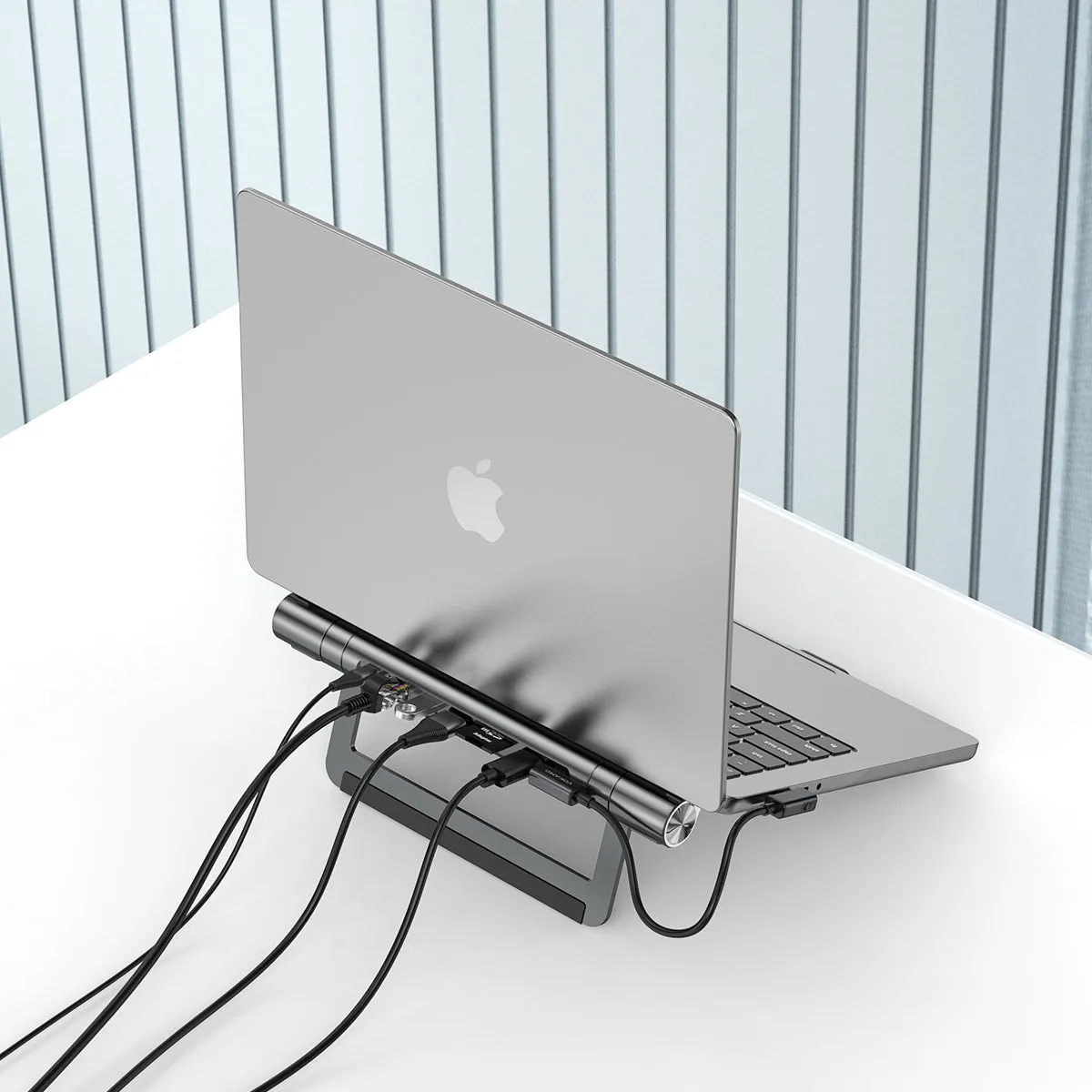 VOKAMO Docking Station Stand 8 In 1 Dock Stand for MacBook Pro/Air and others