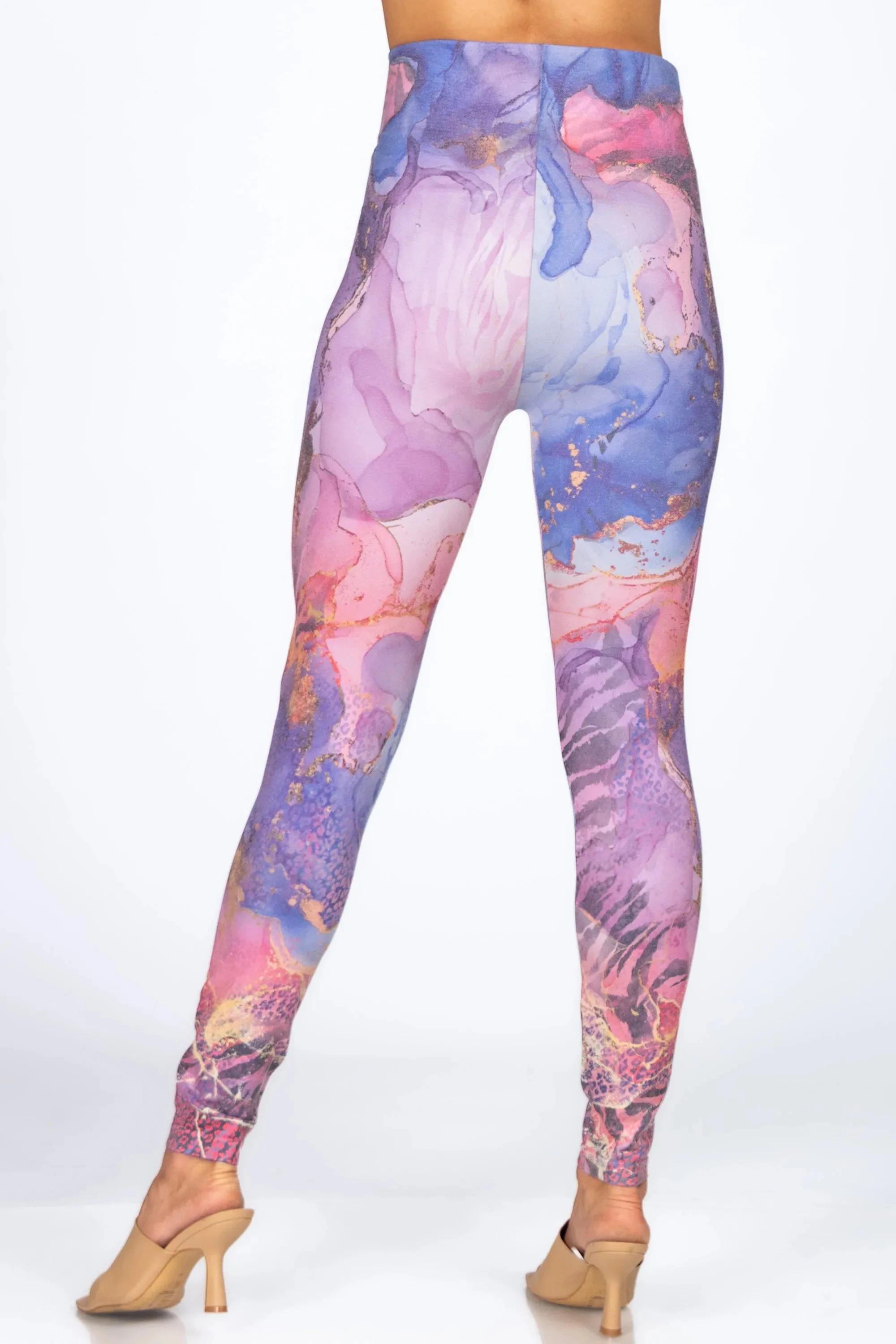 Wild Spirit Watercolor Printed Leggings