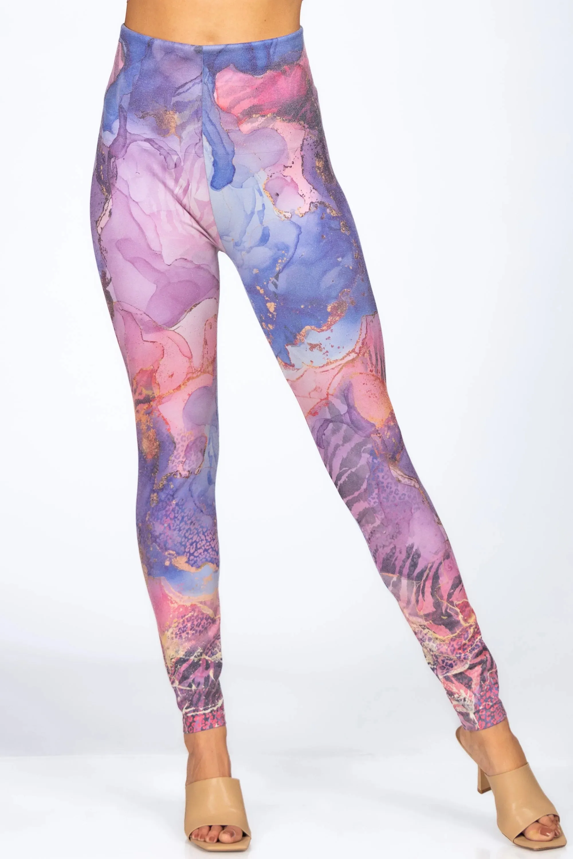 Wild Spirit Watercolor Printed Leggings