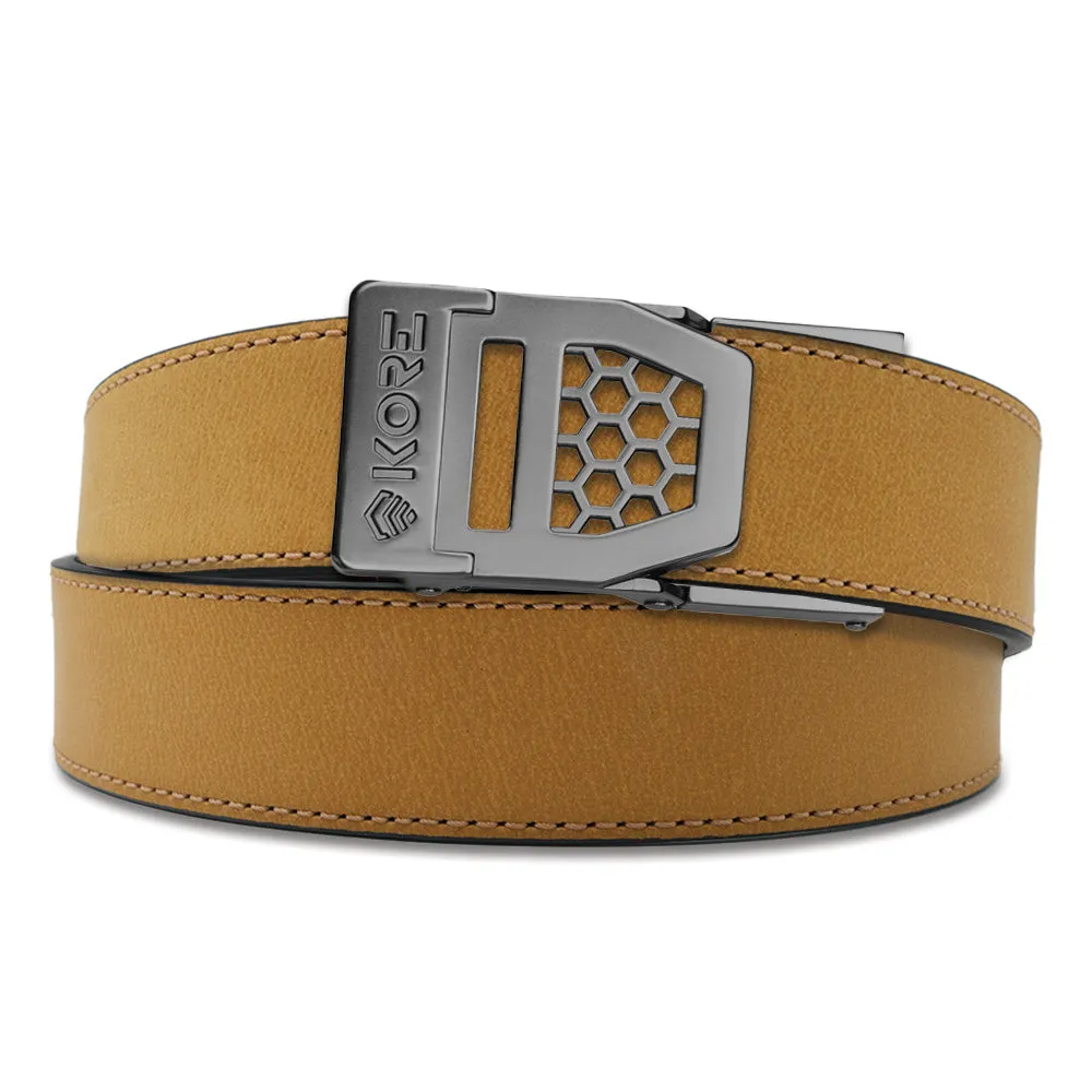 X6 GUNMETAL BUCKLE | BUFFALO LEATHER GUN BELT 1.5"